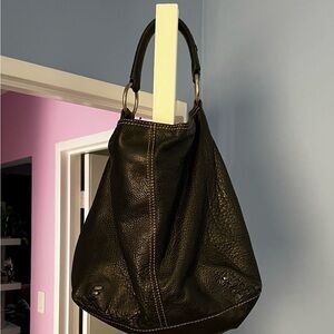 Lucky Brand Black Leather Y2K Handbag